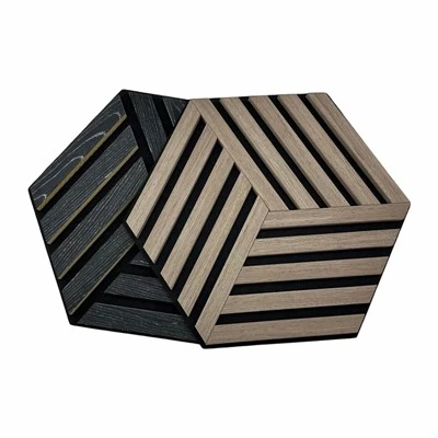 Pannelli decorativi fonoassorbenti. Anima in MDF di poliestere