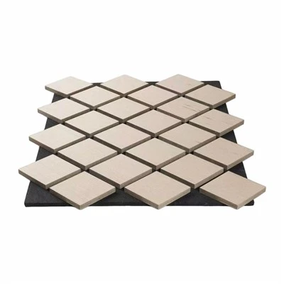 Pannelli murali 3D moderni in legno tecnico fonoassorbente