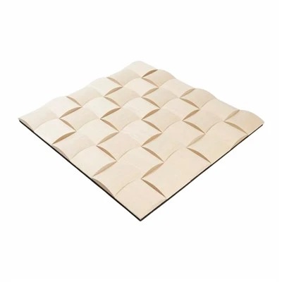 Pannelli murali acustici quadrati Costruzione MDF in poliestere